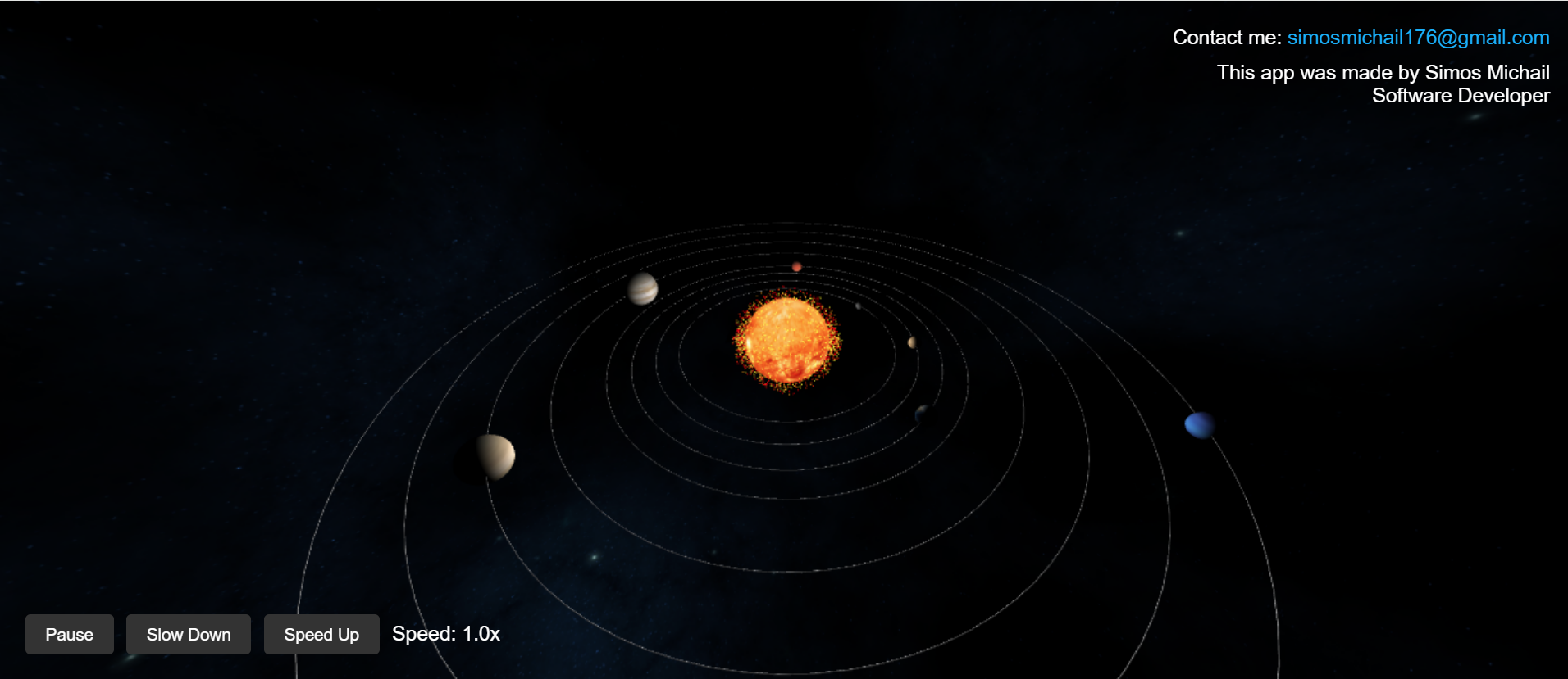 Solar System 3D Preview